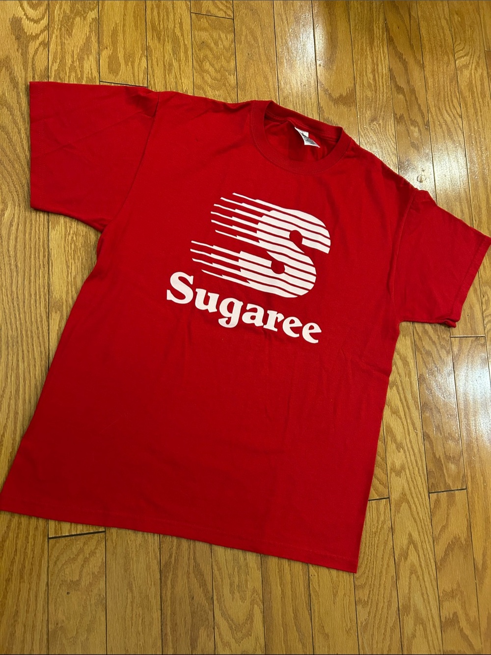 Grateful Dead Red Tee with White Sugaree Graphic